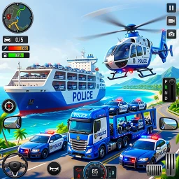 Biểu tượng Police Transport Truck Driving